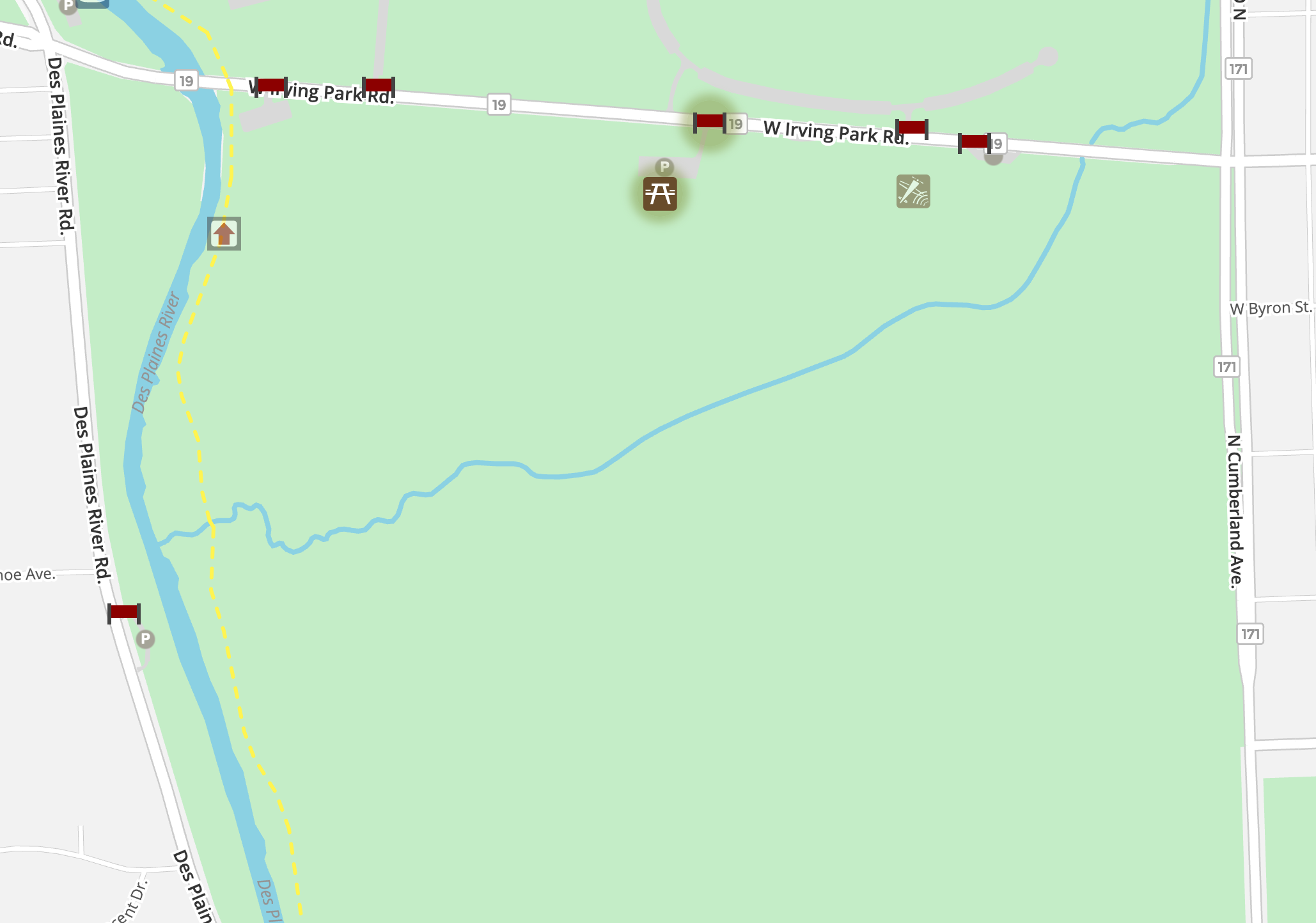 Forest Preserve District of Cook County Web Map. Credit: FPCC